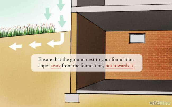 Basements Flooding-make sure water flows away from home